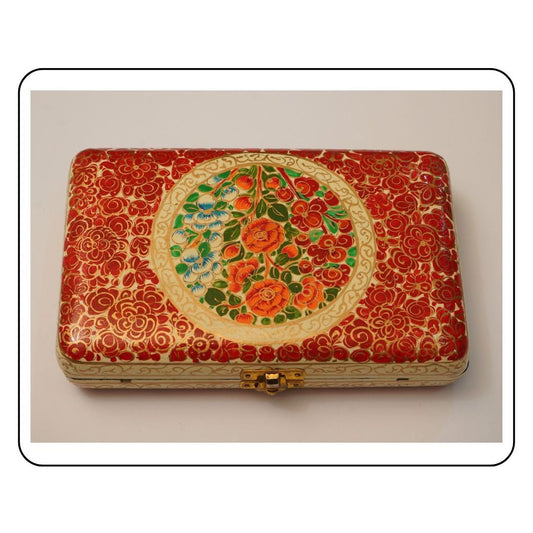 Artisanal Clutch - Sattva Best of India - Pouches_Mini_Pochette_Small_Pouch_Walnut_Colorful_Sattva Best of India_8_top 