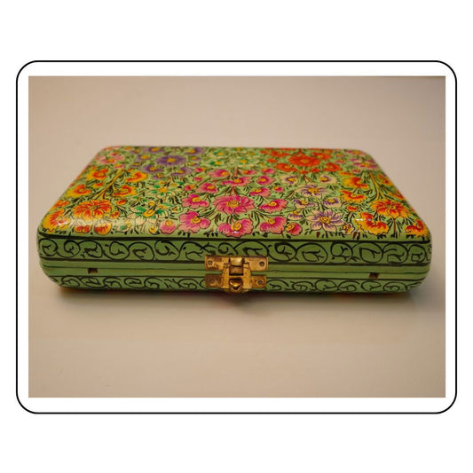 Artisanal Clutch - Sattva Best of India - Pouches_Mini_Pochette_Small_Pouch_Walnut_Colorful_Sattva Best of India_Front_7 