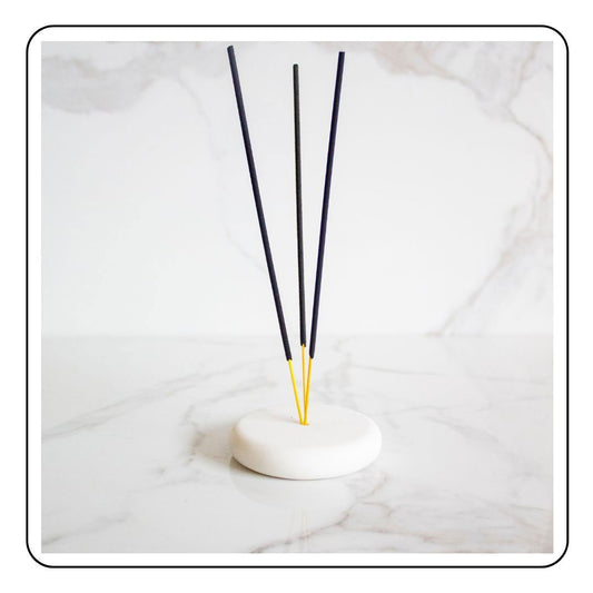 Carrara Incense Holder -  LIMITED EDITION - Sattva Best of India - #original_alt_text# 