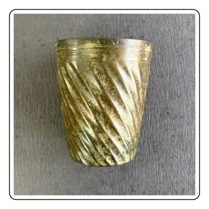 Cast Bronze Goblet - LIMITED EDITION - Sattva Best of India - Cast Bronze Goblet - LIMITED EDITION with dark background horizontal 