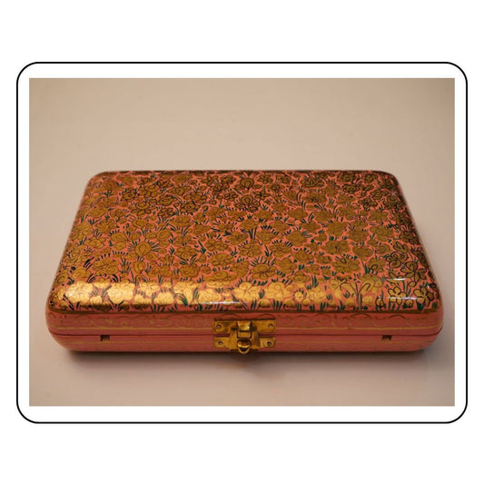 Chic Indian Clutch Purses - Sattva Best of India - Pouches_Mini_Pochette_Small_Pouch_Walnut_Colorful_Sattva Best of India_Front_6 