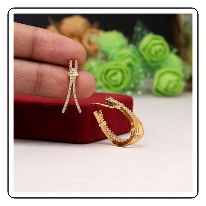 Golden Frost Earrings- Sattva Best Of India