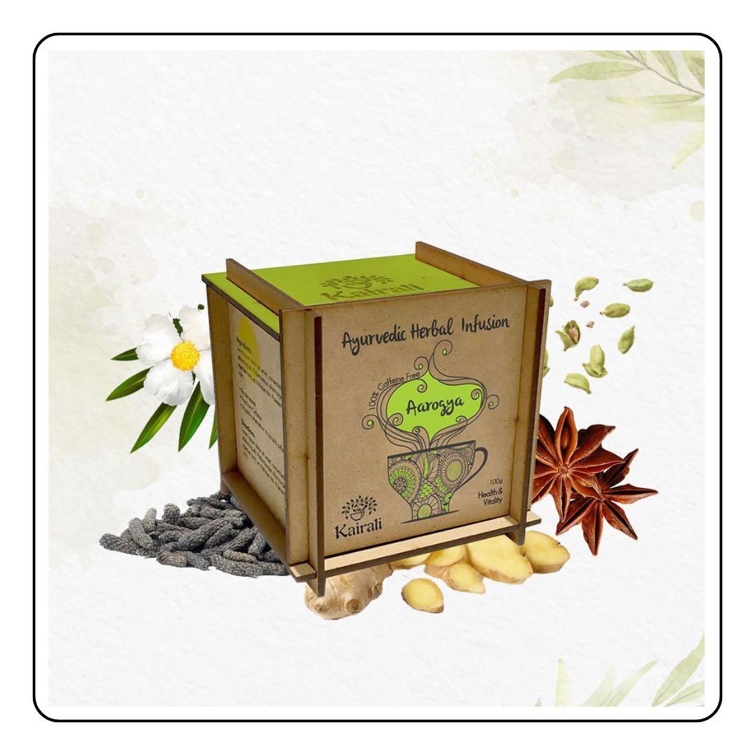 Herbal Infusion for Immunity & Vitality - Aarogya Tea - Sattva Best of India - Herbal Infusion for Immunity & Vitality - Aarogya Tea picture 2 box 