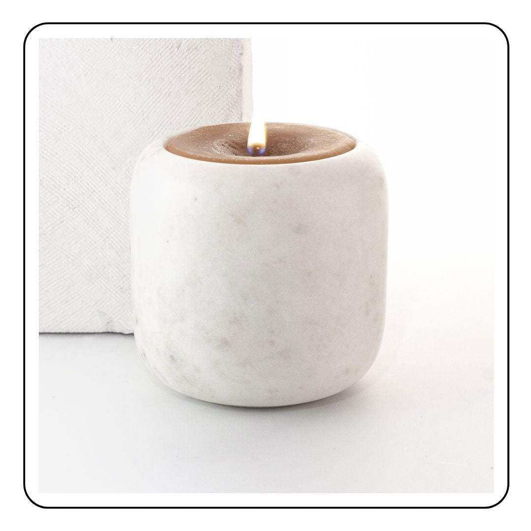 The Aromatic Carrara Candle - LIMITED EDITION - Sattva Best of India - #original_alt_text# 