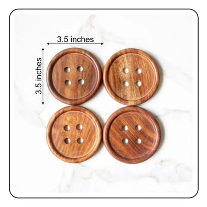 The Button coasters Set - LIMITED EDITION - Sattva Best of India - #original_alt_text# 