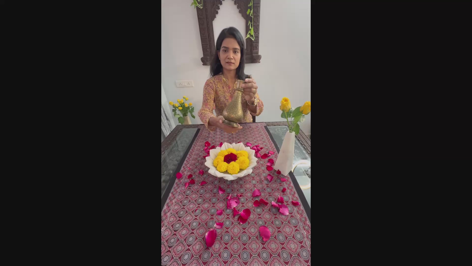 Brass Mughal Flower Pot - LIMITED EDITION video clip