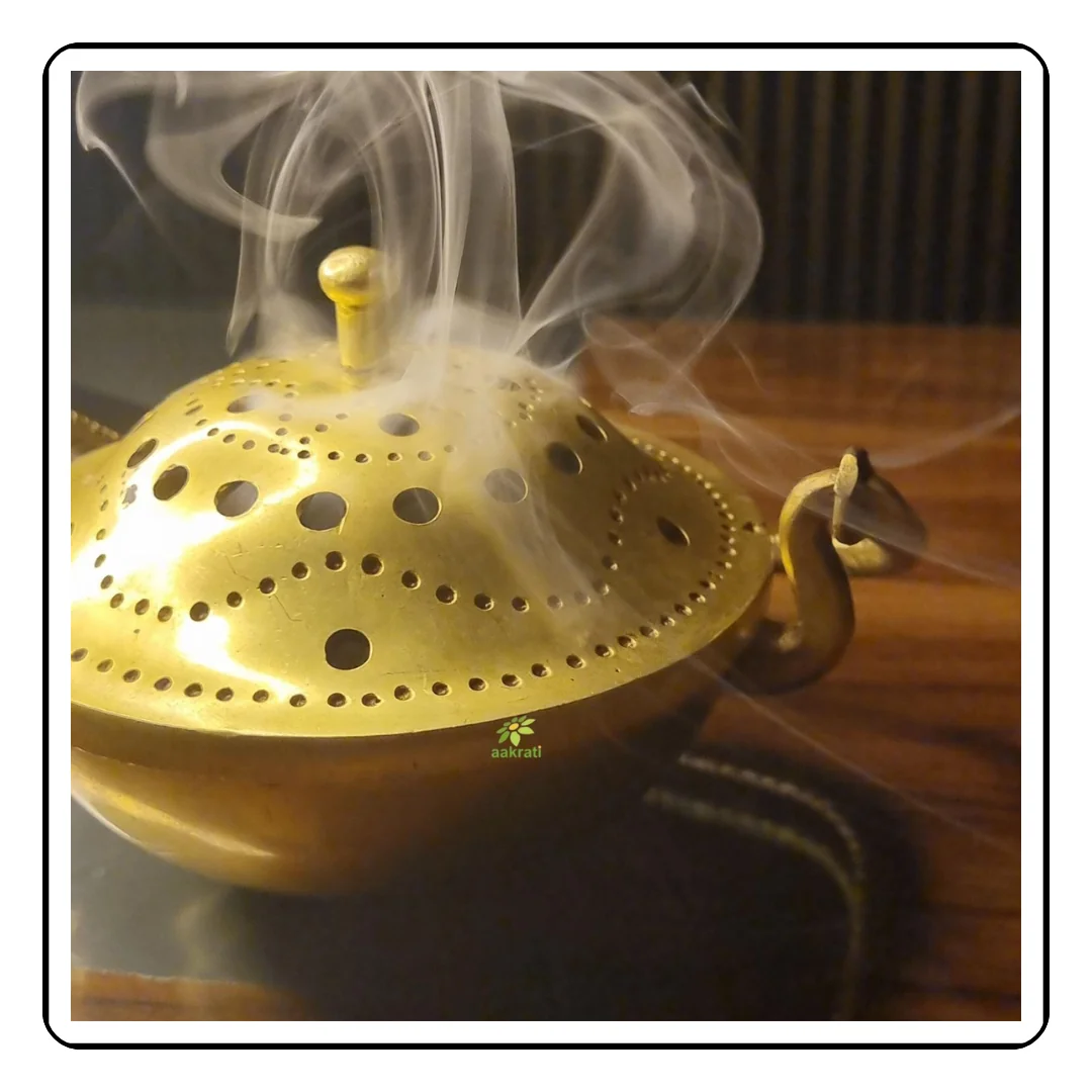 Brass Incense Holder Partial view