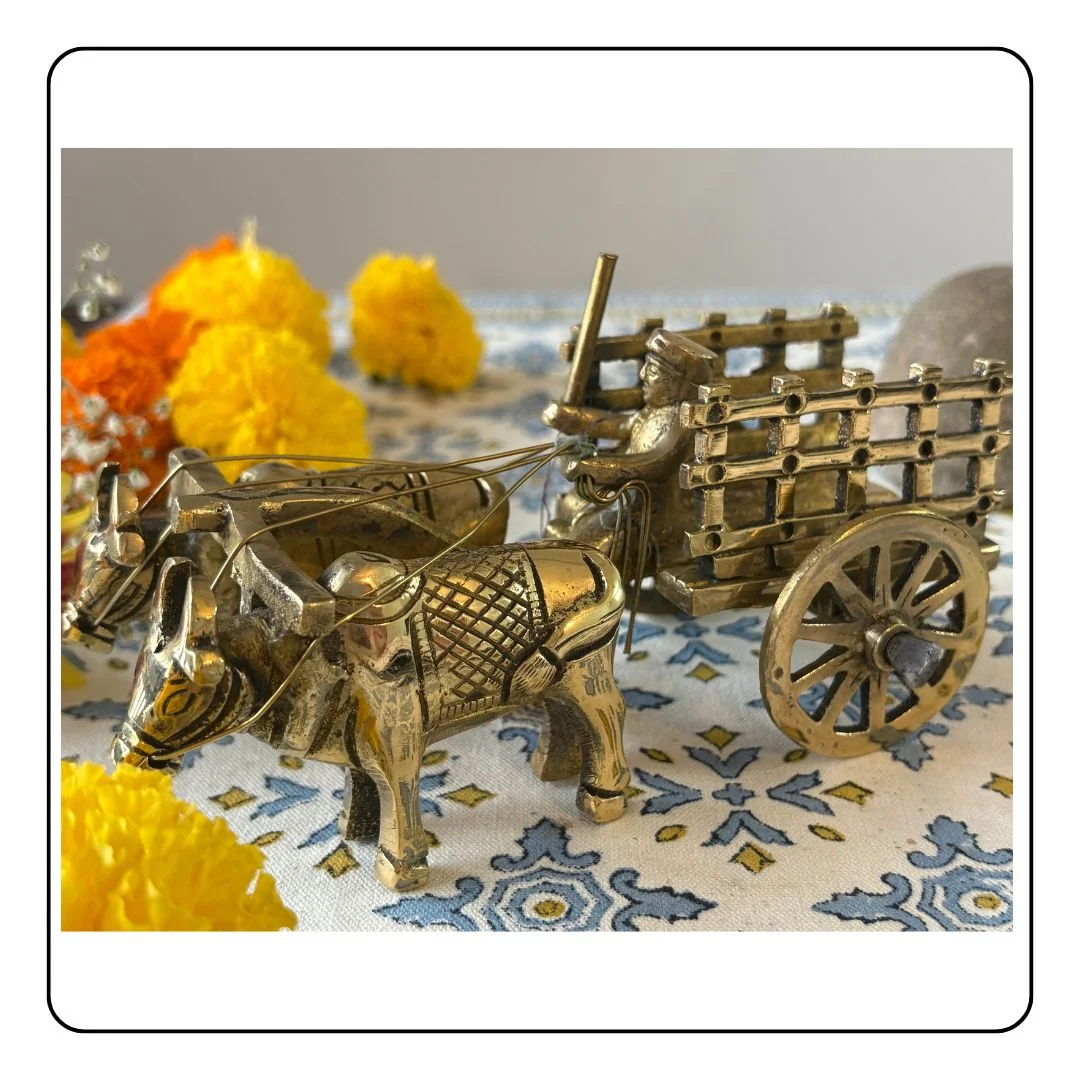 Brass Bull Cart - LIMITED EDITION - Sattva Best of India - Brass Bull Cart  picture 3