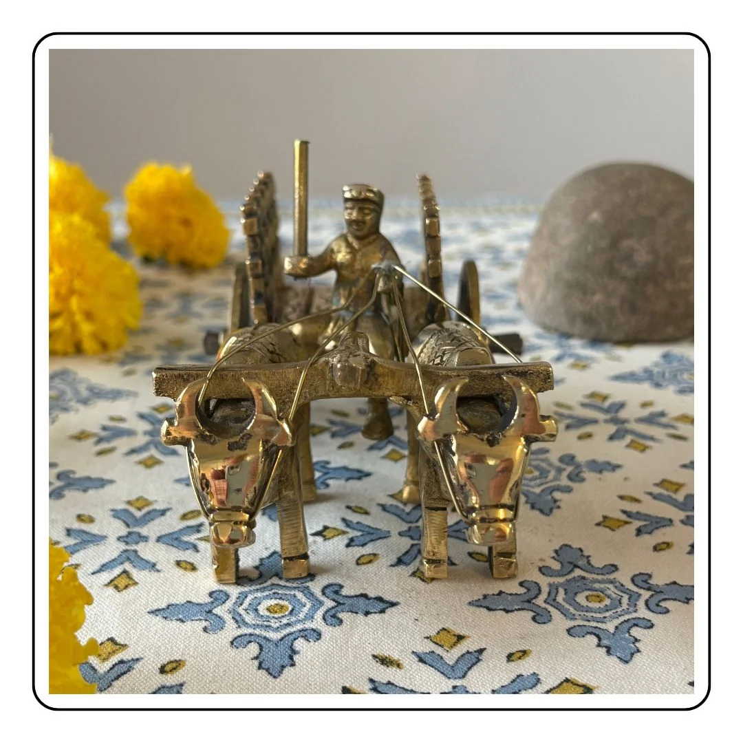 Brass Bull Cart - LIMITED EDITION - Sattva Best of India - Brass Bull Cart  picture 4