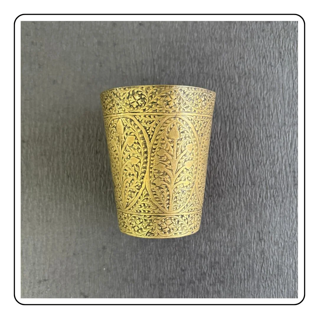 Brass Glass Mughal Arbi - LIMITED EDITION - Sattva Best of India - Brass Glass Mughal Arbi picture 3