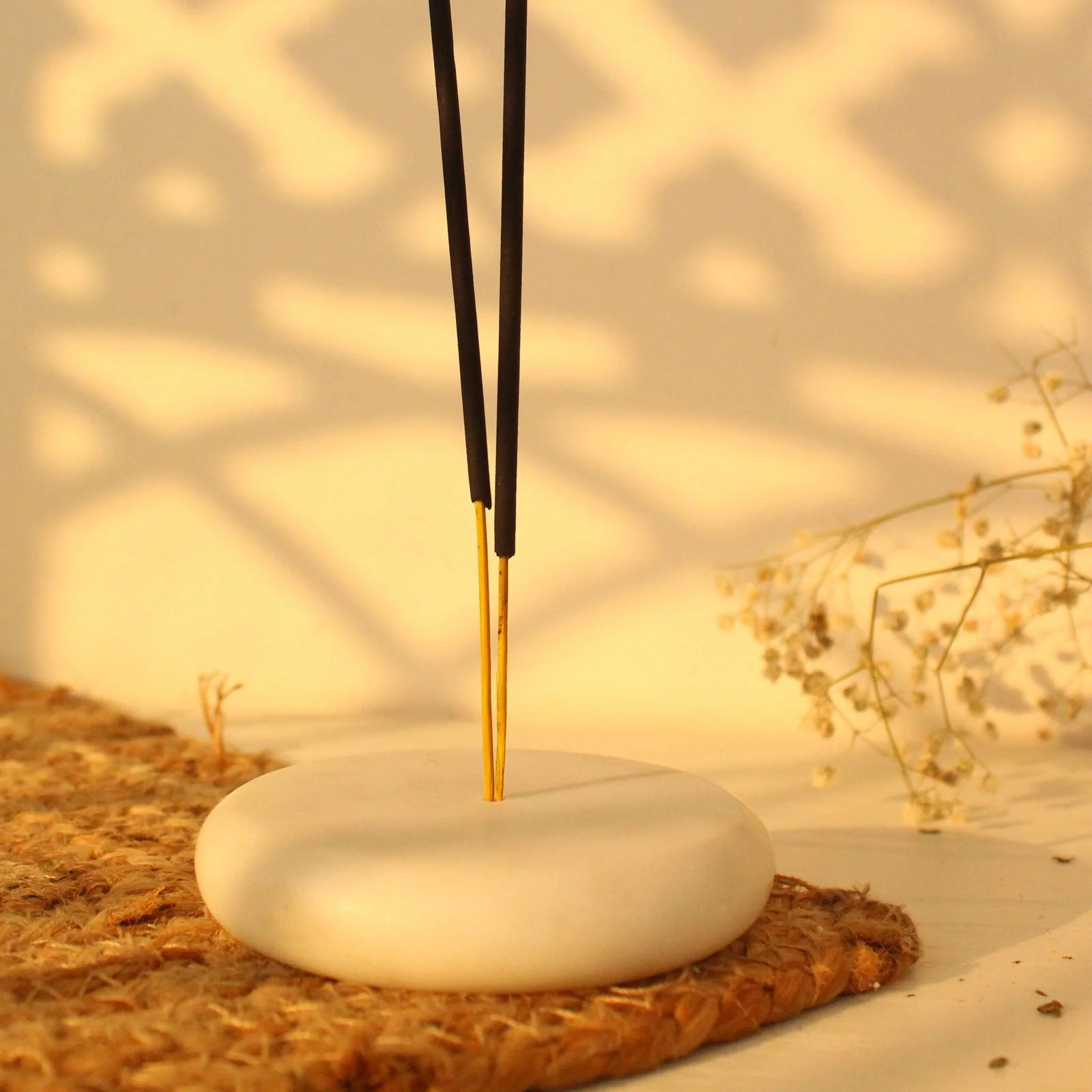 Carrara Incense Holder -  LIMITED EDITION - Sattva Best of India -