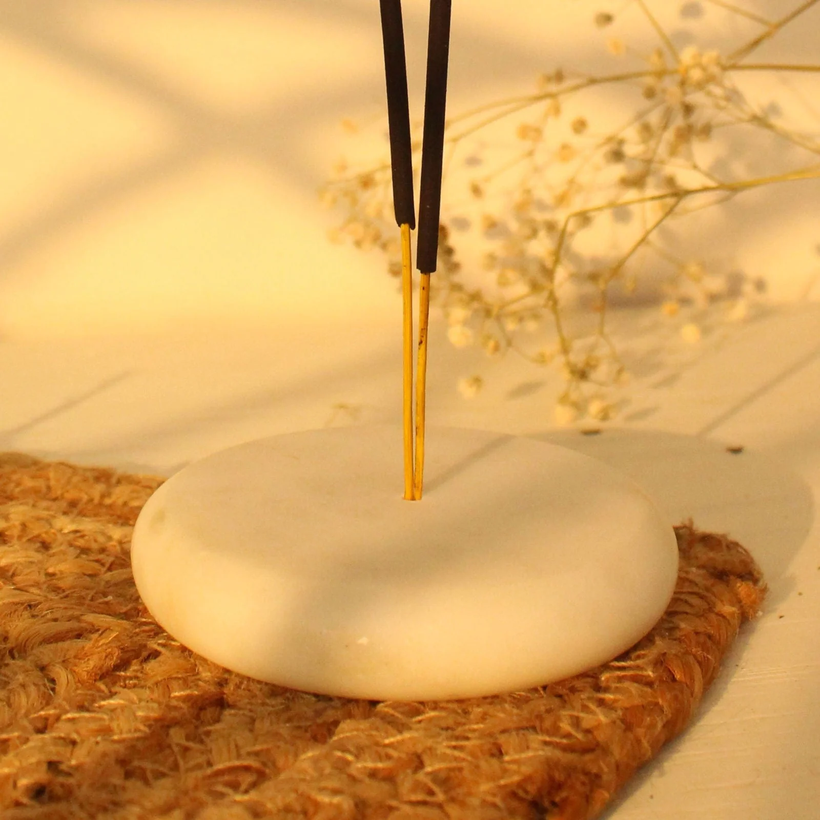 Carrara Incense Holder -  LIMITED EDITION - Sattva Best of India -