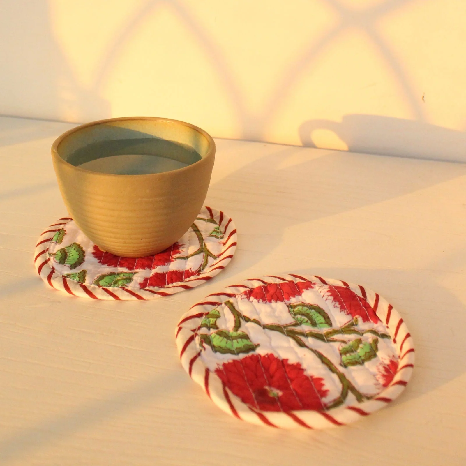 Daisy coasters Set - LIMITED EDITION - Sattva Best of India -