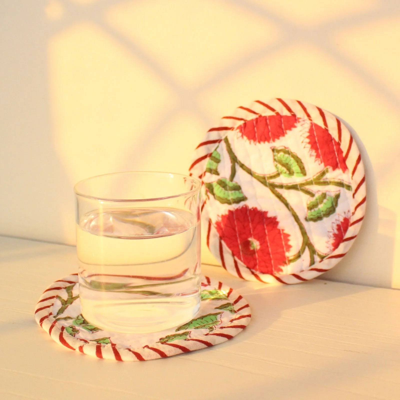 Daisy coasters Set - LIMITED EDITION - Sattva Best of India -