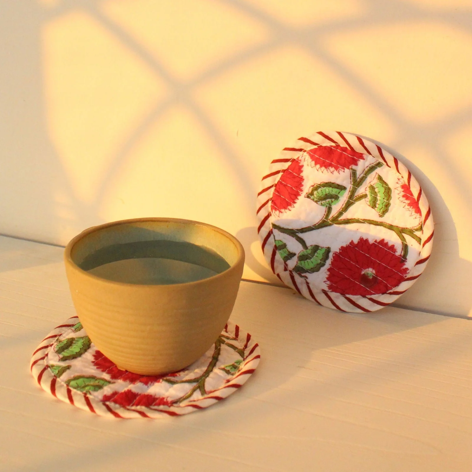 Daisy coasters Set - LIMITED EDITION - Sattva Best of India -