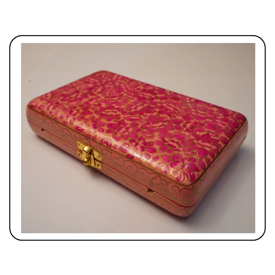 Exquisite Indian Clutches for Women - Sattva Best of India - Pouches_Mini_Pochette_Small_Pouch_Walnut_Colorful_Sattva Best of India_Trequarti_11