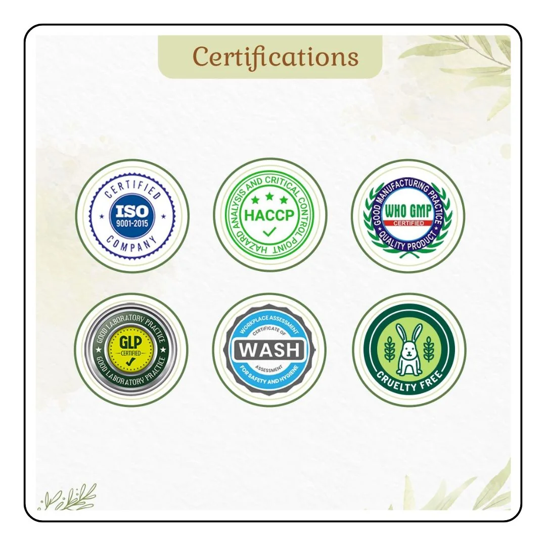 Herbal Infusion Combo Box - 3 Teas - Sattva Best of India - Herbal Infusion Combo Box - 3 Teas picture 4 certifications