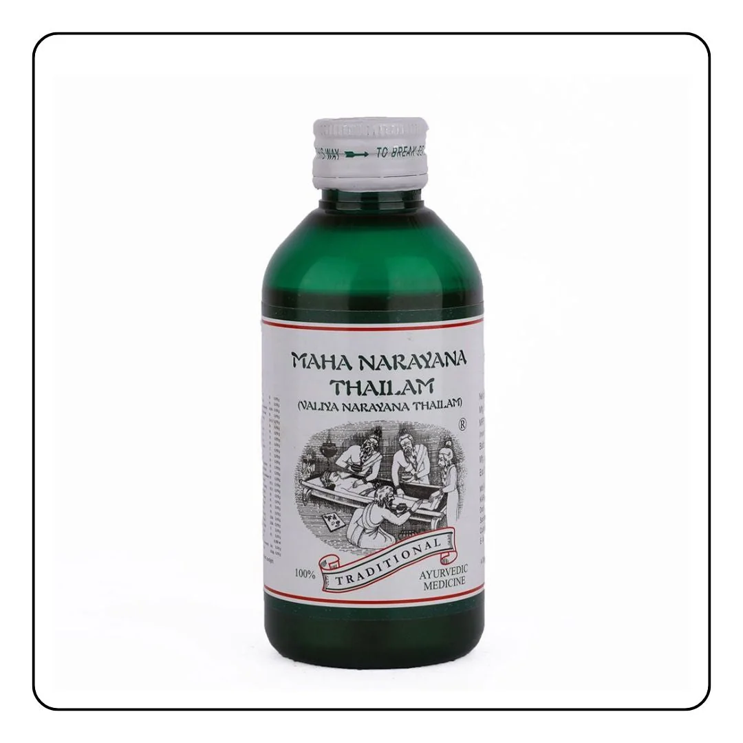 Medicated Oil for Joint Pains & Rheumatic Disorders - Maha Narayana Thailam - Sattva Best of India - Rheumatic Disorders - Maha Narayana Thailam picture 3 bottle