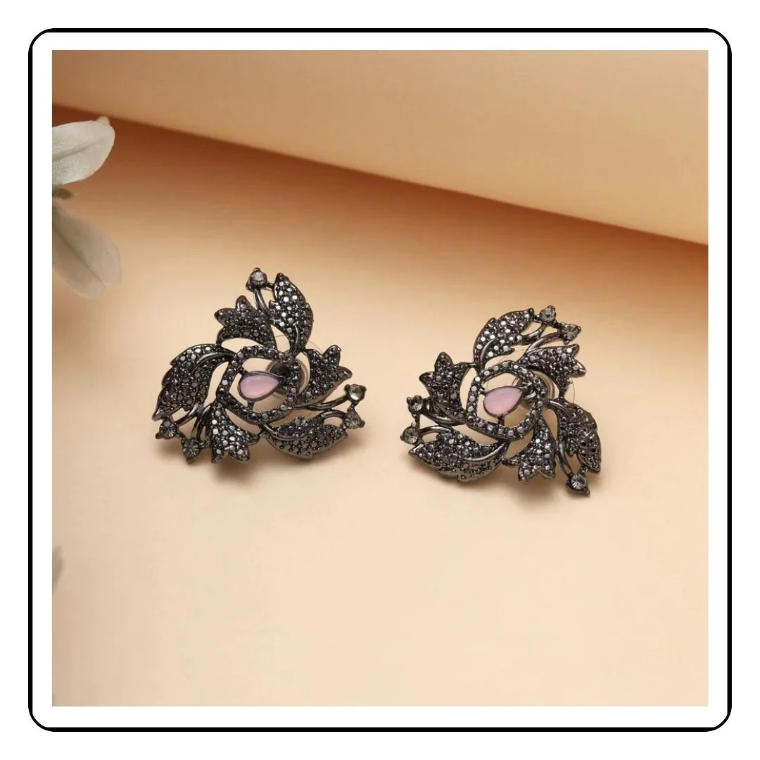 Rani Pink Earrings - Sattva Best of India -