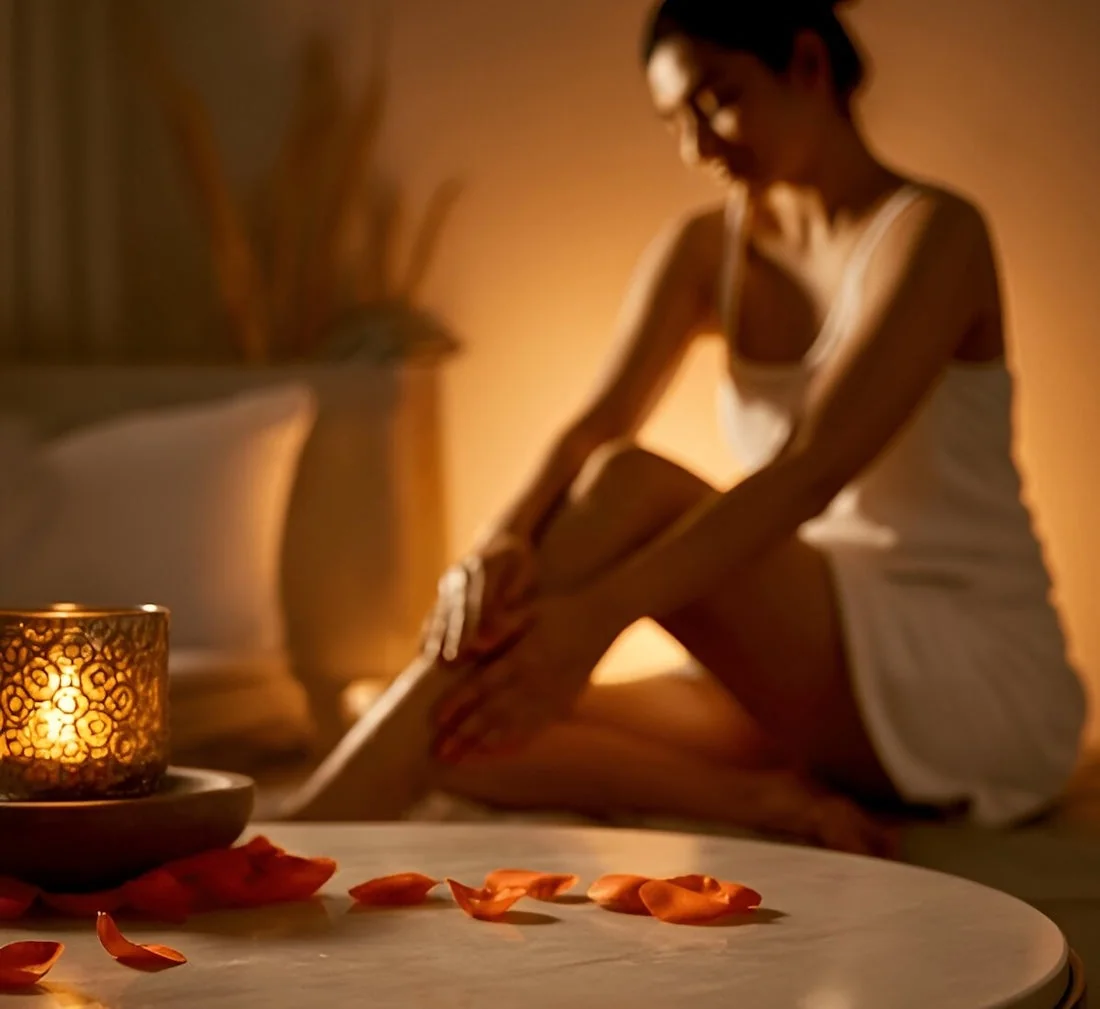 serene woman at SPA