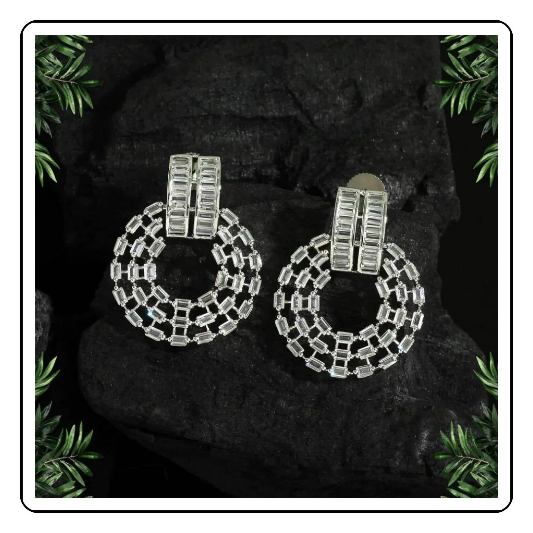 Elegant traditional Stardust Spiral Earrings from Sattva, perfect for your Indian heritage collection.