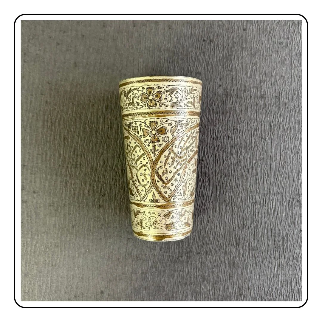 South Indian Brass Goblet - LIMITED EDITION - Sattva Best of India - South Indian Brass Goblet - LIMITED EDITION horizontal
