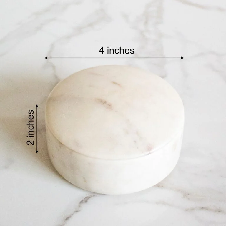 The Bulgy Trinket Box, White - LIMITED EDITION - Sattva Best of India -