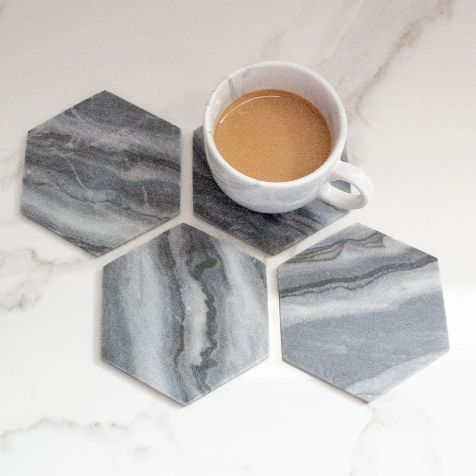 The Grayscale coasters Set - LIMITED EDITION - Sattva Best of India -