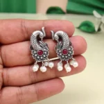 rani color oxidised earrings
